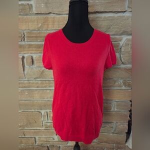 NWT Old Navy Vibrant Red Short Sleeve Sweater